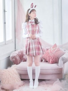 画像17: 【SALE!!】【ハロウィン】チェック制服バニー【コスプレ6点セット】 【S-Lサイズ/1カラー】[HC03] (17)