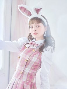 画像18: 【SALE!!】【ハロウィン】チェック制服バニー【コスプレ6点セット】 【S-Lサイズ/1カラー】[HC03] (18)