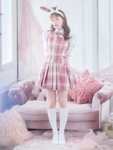 画像5: 【SALE!!】【ハロウィン】チェック制服バニー【コスプレ6点セット】 【S-Lサイズ/1カラー】[HC03] (5)