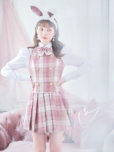 画像9: 【SALE!!】【ハロウィン】チェック制服バニー【コスプレ6点セット】 【S-Lサイズ/1カラー】[HC03] (9)