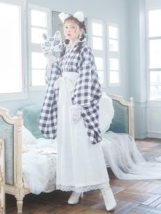 画像15: 【即日発送】【ハロウィン】 ギンガム猫巫女【コスプレ5点セット】【Fサイズ/2カラー】[HC03] (15)