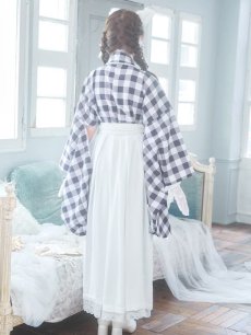 画像16: 【即日発送】【ハロウィン】 ギンガム猫巫女【コスプレ5点セット】【Fサイズ/2カラー】[HC03] (16)