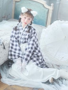 画像14: 【即日発送】【ハロウィン】 ギンガム猫巫女【コスプレ5点セット】【Fサイズ/2カラー】[HC03] (14)