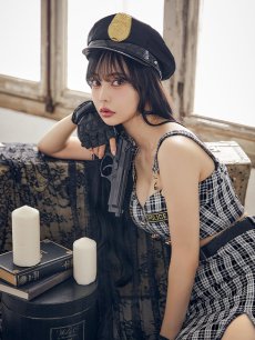 画像14: 【SALE!!】【ハロウィン】ツイードポリスセットアップ 【コスプレ5点セット】【XS-Mサイズ】(HC206-SV)[HC03-Bg] (14)