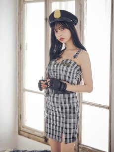 画像16: 【SALE!!】【ハロウィン】ツイードポリスセットアップ 【コスプレ5点セット】【XS-Mサイズ】(HC206-SV)[HC03-Bg] (16)