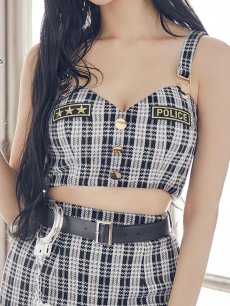 画像19: 【SALE!!】【ハロウィン】ツイードポリスセットアップ 【コスプレ5点セット】【XS-Mサイズ】(HC206-SV)[HC03-Bg] (19)