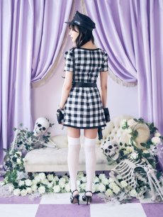 画像6: 【SALE!!】【即日発送】【ハロウィン】【LARME/ラルム掲載】 ギンガムセットアップポリス 【コスプレ5点セット】【XS-Mサイズ/1カラー】(HC206-SV)[[HC03]-B] (6)