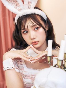 画像6: 【SALE!!】【即日発送】【ハロウィン】【LARME/ラルム掲載】 ツイードセットアップバニー【コスプレ6点セット】【XS-Mサイズ/1カラー】[HC03] (6)