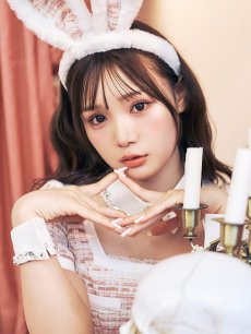 画像7: 【SALE!!】【即日発送】【ハロウィン】【LARME/ラルム掲載】 ツイードセットアップバニー【コスプレ6点セット】【XS-Mサイズ/1カラー】[HC03] (7)