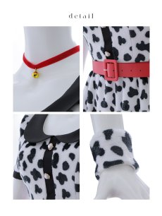 画像23: 【即日発送！】【ハロウィン】ダルメシアンミニフレアワンピース 【コスプレ5点セット】 【S-XLサイズ/1カラー】[HC03] (23)