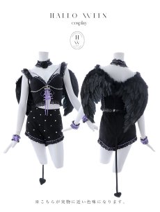 画像22: 【即日発送！】【ハロウィン】ビジューデビルパンツセットアップ 【コスプレ7点セット】[HC03-H] (22)