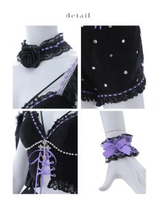 画像24: 【即日発送！】【ハロウィン】ビジューデビルパンツセットアップ 【コスプレ7点セット】[HC03-H] (24)