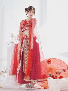 画像13: 【即日発送】【ハロウィン】アラビアンガール/アラジンコスプレセット【コスプレ7点セット】 【フリーサイズ/1カラー】[HC03] (13)