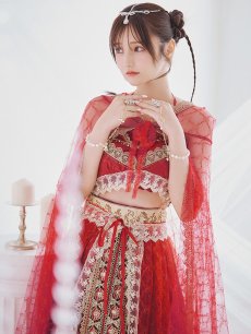 画像5: 【即日発送】【ハロウィン】アラビアンガール/アラジンコスプレセット【コスプレ7点セット】【フリーサイズ/4カラー】[HC03] (5)