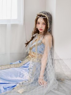 画像18: 【即日発送】【ハロウィン】アラビアンガール/アラジンコスプレセット【コスプレ7点セット】【フリーサイズ/4カラー】[HC03] (18)