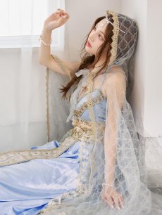 画像2: 【即日発送】【ハロウィン】アラビアンガール/アラジンコスプレセット【コスプレ7点セット】【フリーサイズ/4カラー】[HC03] (2)