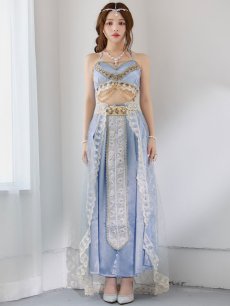 画像7: 【即日発送】【ハロウィン】アラビアンガール/アラジンコスプレセット【コスプレ7点セット】【フリーサイズ/4カラー】[HC03] (7)