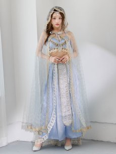 画像10: 【即日発送】【ハロウィン】アラビアンガール/アラジンコスプレセット【コスプレ7点セット】【フリーサイズ/4カラー】[HC03] (10)