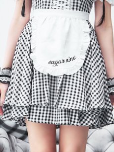 画像19: 【SALE!!】【即日発送！】【ハロウィン】ギンガムチェックメイドワンピース 【コスプレ5点セット】[HC03] (19)