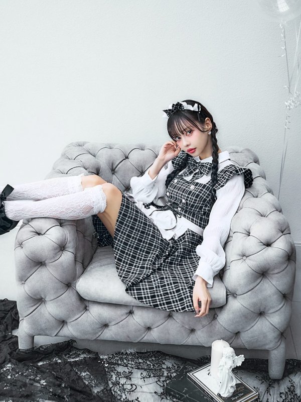 SALE!!】【即日発送！】【ハロウィン】ブラックチェックメイド