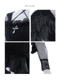 画像26: 【即日発送！】【ハロウィン】ショートインロングデビルワンピース 【コスプレ4点セット】[HC03-H] (26)