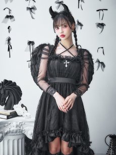 画像15: 【即日発送！】【ハロウィン】ショートインロングデビルワンピース 【コスプレ4点セット】[HC03-H] (15)