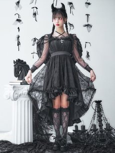 画像18: 【即日発送！】【ハロウィン】ショートインロングデビルワンピース 【コスプレ4点セット】[HC03-H] (18)