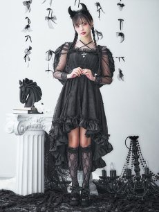 画像20: 【即日発送！】【ハロウィン】ショートインロングデビルワンピース 【コスプレ4点セット】[HC03-H] (20)
