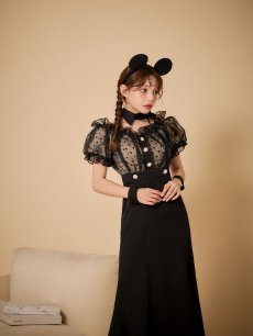 画像15: 【SALE!!】【即日発送！】【ハロウィン】マウスシアーマーメイドワンピース 【コスプレ4点セット】 【S-Lサイズ/1カラー】[HC03] (15)