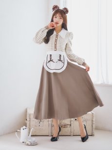 画像4: 【SALE!!】【即日発送！】【ハロウィン】ベアメイドワンピース 【コスプレ4点セット】 【S-XLサイズ/1カラー】[HC03] (4)