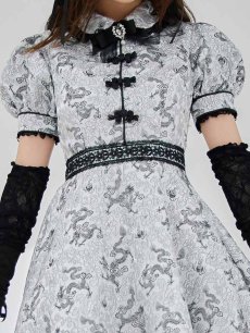 画像29: 【ハロウィン】アームウォーマー付きフレアスカートチャイナ 【コスプレ5点セット】 【S-XLサイズ/4カラー】[HC03] (29)