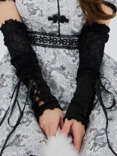 画像31: 【ハロウィン】アームウォーマー付きフレアスカートチャイナ 【コスプレ5点セット】 【S-XLサイズ/4カラー】[HC03] (31)