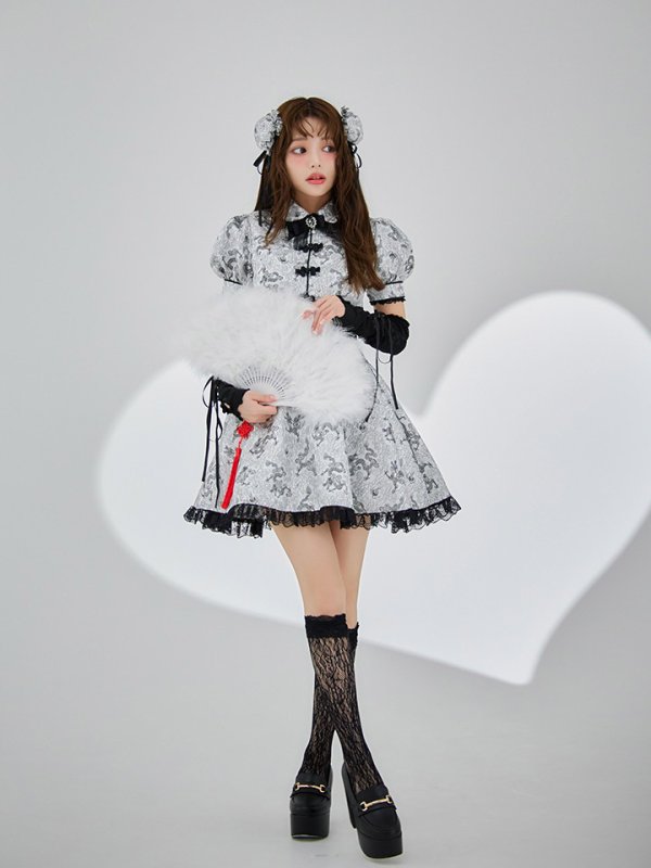 ミルキーサブウェイ カート風 コスプレ アームパーツ一式 軟質素材 送料無料！】【ハロウィン】アームウォーマー付きフレアスカート