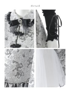 画像34: 【ハロウィン】アームウォーマー付きフレアスカートチャイナ 【コスプレ5点セット】 【S-XLサイズ/4カラー】[HC03] (34)