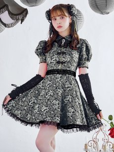 画像1: 【即日発送！】【ハロウィン】アームウォーマー付きフレアスカートチャイナ 【コスプレ点セット】 【S-XLサイズ/２カラー】(SE01YN)[HC03] (1)