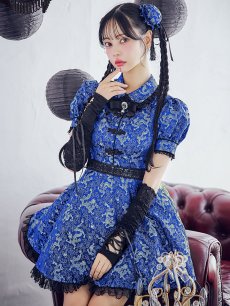 画像5: 【ハロウィン】アームウォーマー付きフレアスカートチャイナ 【コスプレ5点セット】 【S-XLサイズ/4カラー】[HC03] (5)