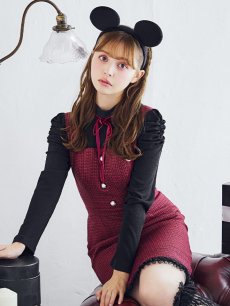 画像4: 【SALE!!】【即日発送！】【ハロウィン】マウスミニワンピ 【コスプレ3点セット】【S-XLサイズ/1カラー】[HC03] (4)
