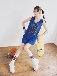 画像15: 【SALE!!】【即日発送！】【ハロウィン】バスケガール 【コスプレ3点セット】 【FREEサイズ/2カラー】[HC03] (15)