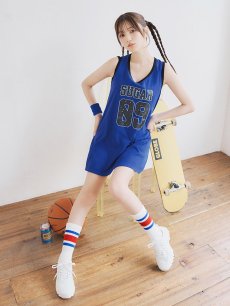 画像2: 【SALE!!】【即日発送！】【ハロウィン】バスケガール 【コスプレ3点セット】 【FREEサイズ/2カラー】[HC03] (2)