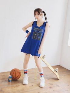 画像7: 【SALE!!】【即日発送！】【ハロウィン】バスケガール 【コスプレ3点セット】 【FREEサイズ/2カラー】[HC03] (7)