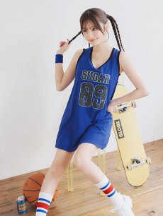 画像8: 【SALE!!】【即日発送！】【ハロウィン】バスケガール 【コスプレ3点セット】 【FREEサイズ/2カラー】[HC03] (8)