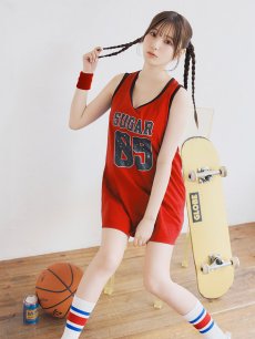 画像20: 【SALE!!】【即日発送！】【ハロウィン】バスケガール 【コスプレ3点セット】 【FREEサイズ/2カラー】[HC03] (20)