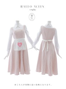画像40: 【SALE!!】【即日発送！】【ハロウィン】ナースツイードロングフレア 【コスプレ3点セット】 【S-XLサイズ/1カラー】[HC03] (40)