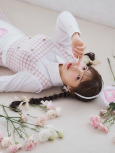 画像29: 【SALE!!】【即日発送！】【ハロウィン】ナースツイードロングフレア 【コスプレ3点セット】 【S-XLサイズ/1カラー】[HC03] (29)