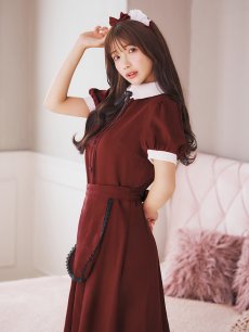 画像34: 【SALE!!】【即日発送】【ハロウィン】クラシカル洋館メイド 【コスプレ3点セット】 【S-XLサイズ/1カラー】[HC03] (34)