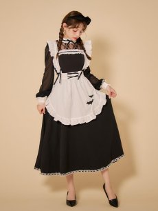 画像10: 【SALE!!】【即日発送】【ハロウィン】クラシックメイドロングワンピース【コスプレ3点セット】【S-XLサイズ/1カラー】[HC03] (10)