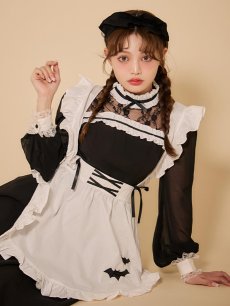 画像16: 【SALE!!】【即日発送】【ハロウィン】クラシックメイドロングワンピース【コスプレ3点セット】【S-XLサイズ/1カラー】[HC03] (16)