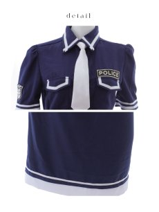 画像40: 【SALE!!】【即日発送！】【ハロウィン】ポリスタイトロング 【コスプレ5点セット】 【S-Lサイズ/1カラー】[[HC03]-B] (40)