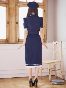 画像34: 【SALE!!】【即日発送！】【ハロウィン】ポリスタイトロング 【コスプレ5点セット】 【S-Lサイズ/1カラー】[[HC03]-B] (34)