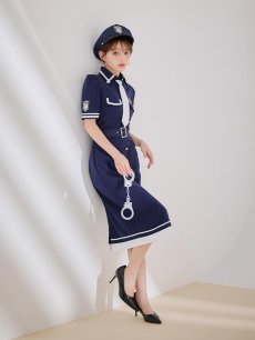 画像14: 【SALE!!】【即日発送！】【ハロウィン】ポリスタイトロング 【コスプレ5点セット】 【S-Lサイズ/1カラー】[[HC03]-B] (14)